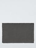 John Lewis Organic Cotton Fringe Bath Mat, Storm