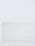 John Lewis Sculpted Bath Mat, White
