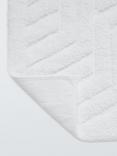 John Lewis Sculpted Bath Mat, White