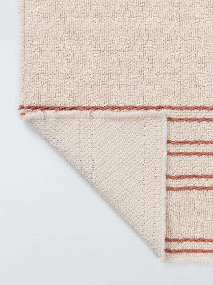 John Lewis Textured Stripe Bath Mat - view 2, Auburn