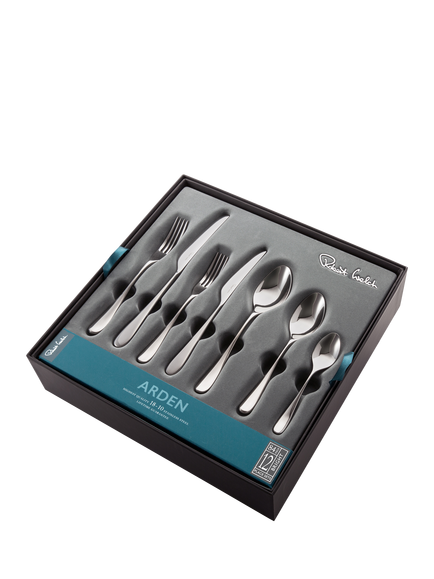 Robert Welch Arden Bright Stainless Steel Cutlery Set, 84 Piece/12 Place Settings - view 2, Silver