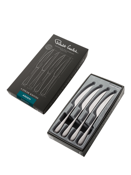 Robert Welch Arden Stainless Steel Steak Knives, Set of 4 - view 2, Silver
