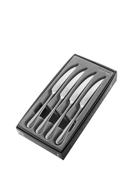 Robert Welch Kingham Bright Stainless Steel Steak Knives, Set of 4, Silver