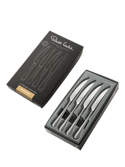 Robert Welch Kingham Bright Stainless Steel Steak Knives, Set of 4 - view 2, Silver