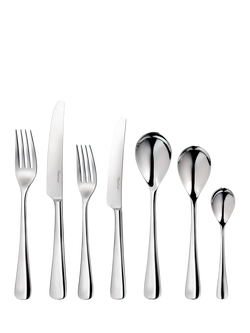 Robert Welch Malvern Cutlery Set, 84 Piece/12 Place Settings, Silver