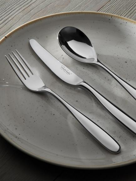 Robert Welch Stanton Bright Stainless Steel Cutlery Set, 84 Piece/12 Place Settings - view 2, Silver