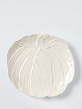 John Lewis Halloween Pumpkin Stoneware Plate, 22cm, White