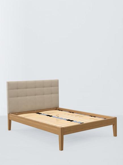 John Lewis Astrid Kitami Bed Frame, King Size, Brushed Tweed Beige