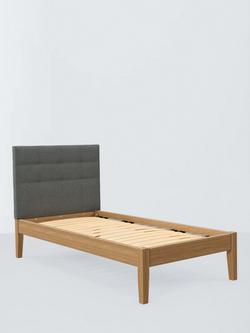 John Lewis Astrid Kitami Bed Frame, Single, Brushed Tweed Grey