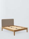 John Lewis Nancy Kitami Bed Frame, Double, Soft Touch Chenille Mole