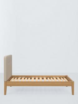 John Lewis Nancy Kitami Bed Frame, Single - view 2, Brushed Tweed Beige