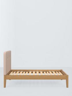John Lewis Nancy Kitami Bed Frame, Single - view 2, Cotton Effect Pink