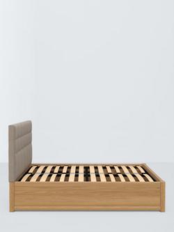 John Lewis Astrid Kitami Ottoman Storage Upholstered Bed Frame, King Size - view 2, Soft Touch Chenille Mole