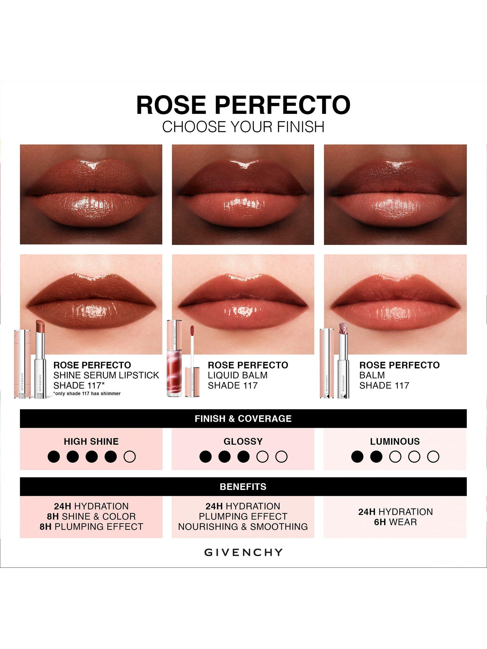 Product image 5 of 5, which shows Givenchy Rose Perfecto Shine Serum Lipstick, N°118