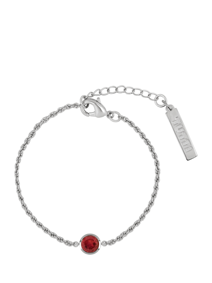 Tutti Birthstone Bracelet, Silver, Garnet/January