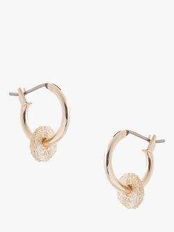 Tutti Textured Disc Hoop Earrings, Gold