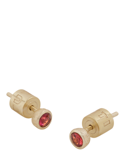 Tutti Birthstone Stud Earrings, Gold, Garnet/January