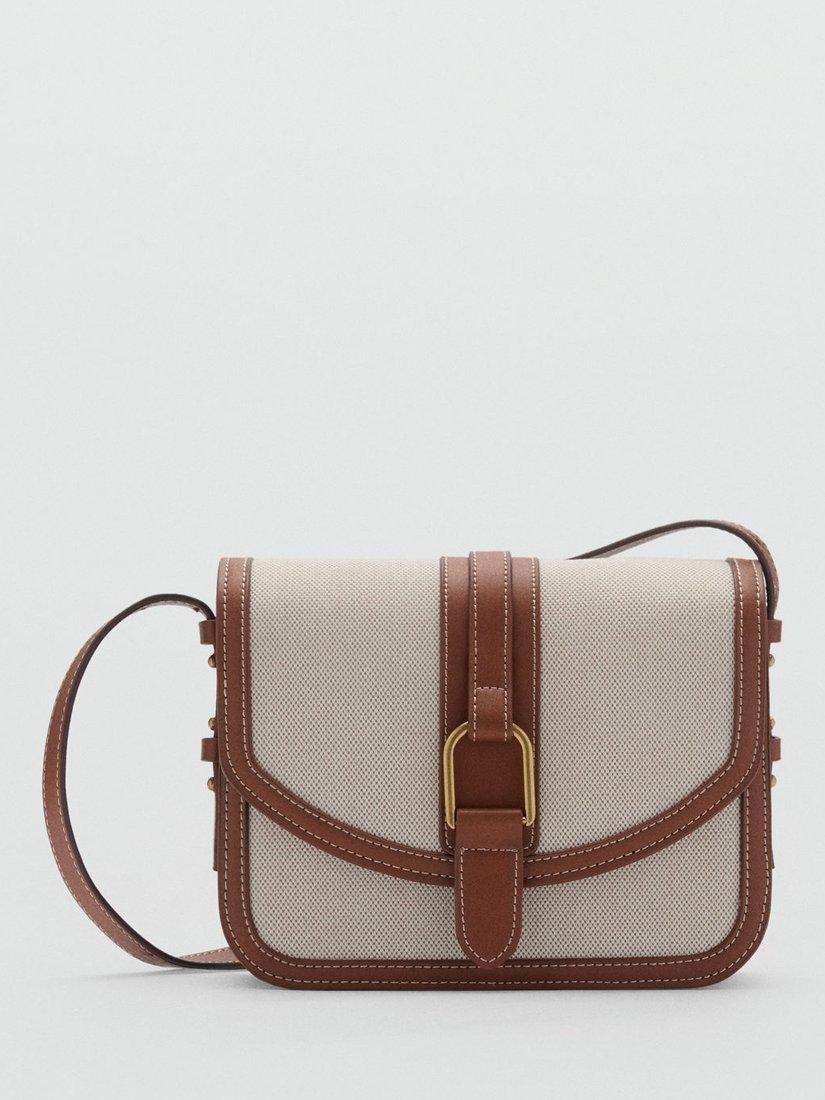Mango Marais Crossbody Bag, Medium Brown/Multi