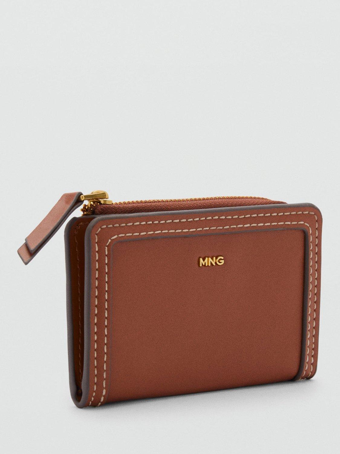 Product image 2 of 4, which shows Mangio Maraiscu Faux Leather Wallet, Medium Brown