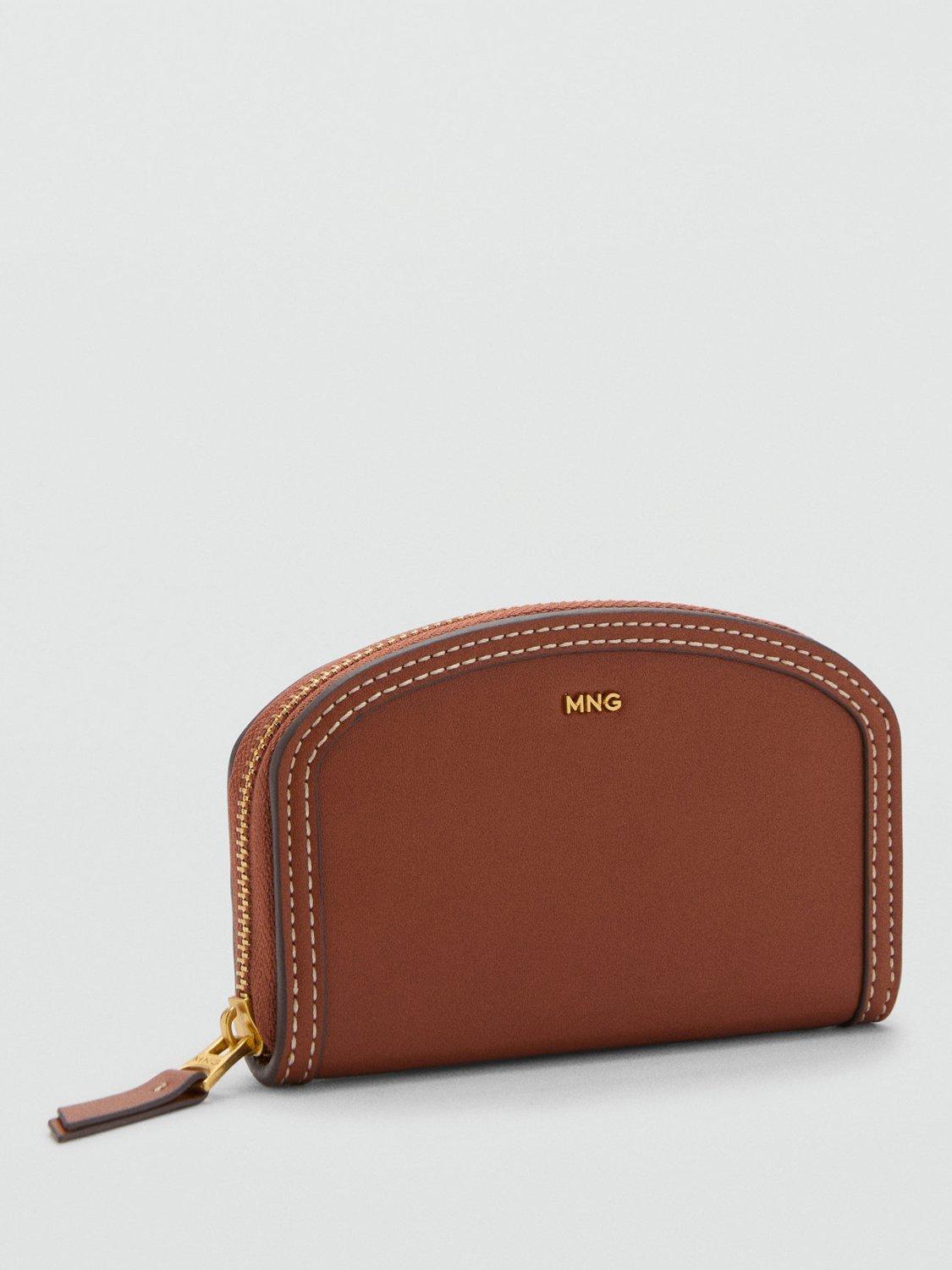 Product image 2 of 4, which shows Mango Maraiscu Faux Leather Wallet, Medium Brown