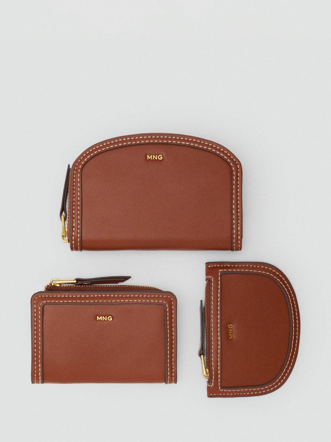 Product image 4 of 4, which shows Mango Maraiscu Faux Leather Wallet, Medium Brown