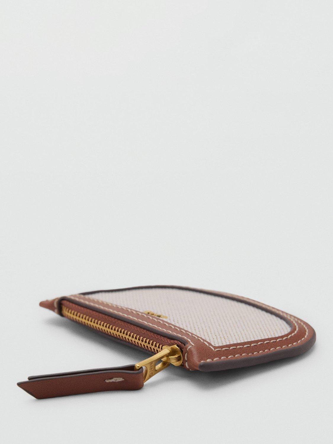 Product image 2 of 3, which shows Mango Marais Cotton Canvas Purse, Tan/Natural