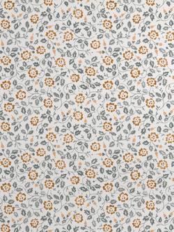 John Lewis Marlow Trail Wallpaper, Avocado/Ochre - view 2, Auburn/ Bluestone