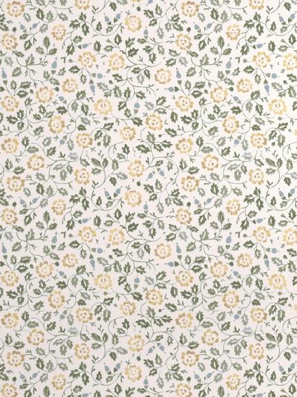 John Lewis Marlow Trail Wallpaper, Avocado/Ochre, Avocado/ Ochre