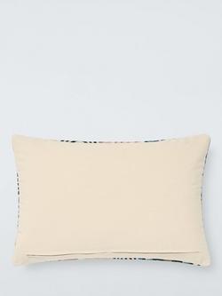 John Lewis Global Medley Cushion, Coral Multi - view 2, Coral Multi