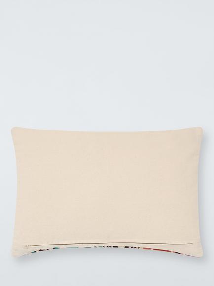John Lewis Global Medley Cushion, Jade Multi - view 2, Jade Multi