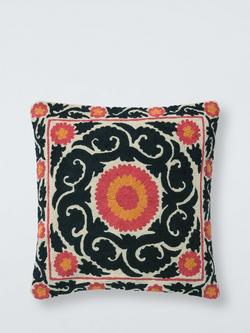 John Lewis Kasbah Cushion, Black, Black