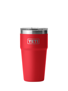 YETI Rambler Insulated Stainless Steel Stackable Cup & Lid, 591ml, Rescue Red