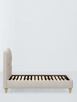 John Lewis Rue Upholstered Bed Frame, King Size - view 2, Cotton Effect Beige