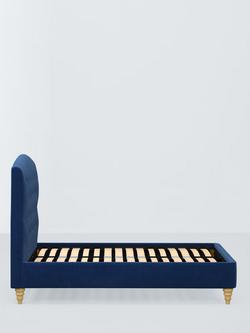 John Lewis Rue Upholstered Bed Frame, Super King Size - view 2, Deep Velvet Royal