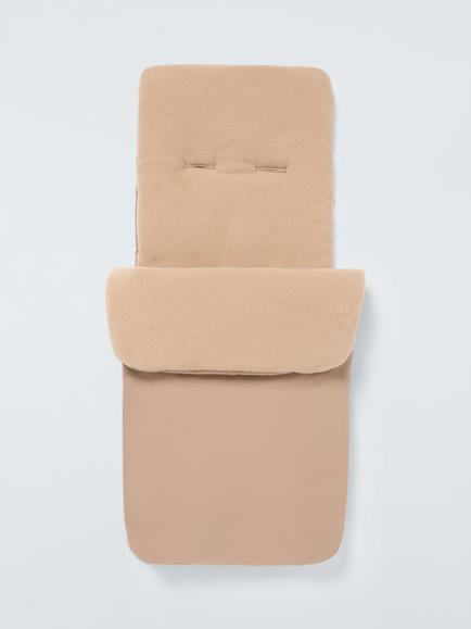 John Lewis Baby Stroller Footmuff, Light Brown