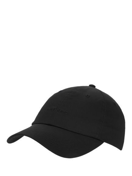 New Balance 6 Panel Classic Hat, Black, Black