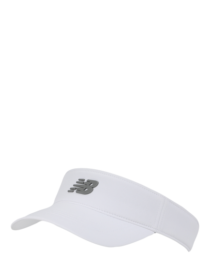 New Balance Logo Performance Visor, White