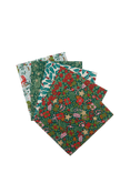 Liberty Fabrics Festive Greetings Emily Star Fat Quarters, Pack of 5, Multi