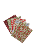 Liberty Fabrics Festive Greetings Festive Village Fat Quarters, Pack of 5, Multi