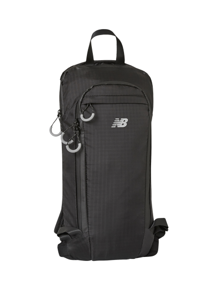 New Balance Performance Hydration Backpack with Slip Pockets, 4L, Black, Black