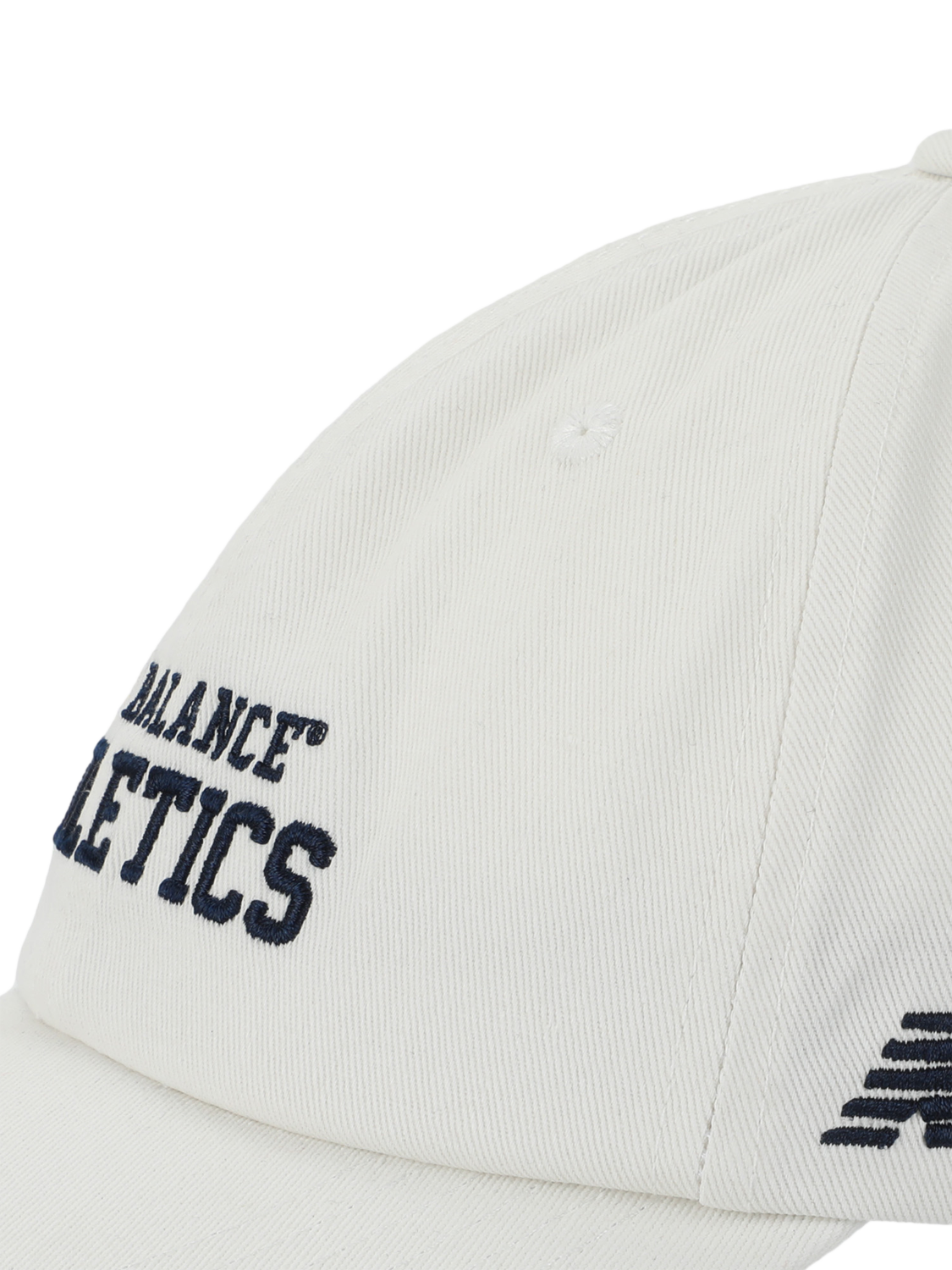 Product image 3 of 3, which shows New Balance Cotton 6 Panel Athletics Cap, Sea Salt