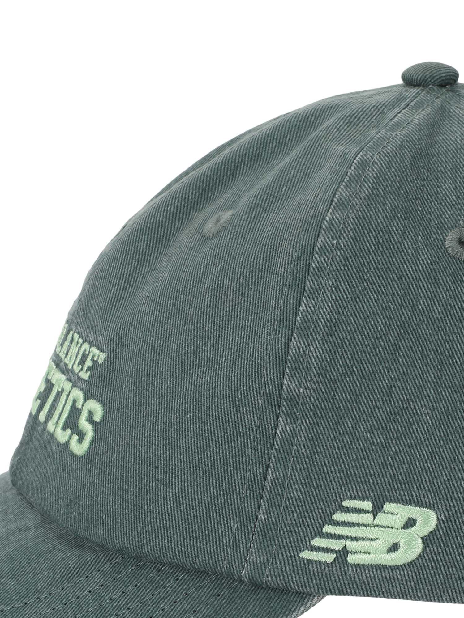Product image 3 of 3, which shows New Balance Cotton 6 Panel Athletics Cap, Dark Juniper