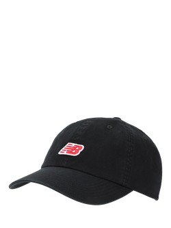 New Balance 6 Panel Patch Logo Hat, Black
