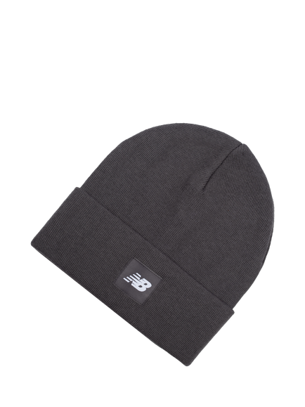 New Balance Logo Cuff  Beanie Hat, Graphite