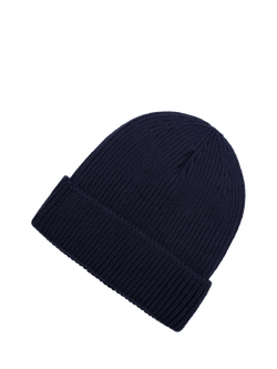 New Balance Logo Winter Beanie Hat - view 2, Nb Navy
