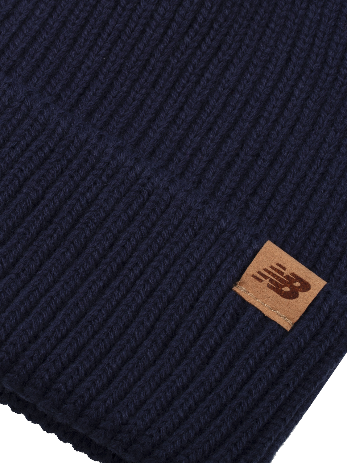 Product image 3 of 3, which shows New Balance Logo Winter Beanie Hat, Nb Navy