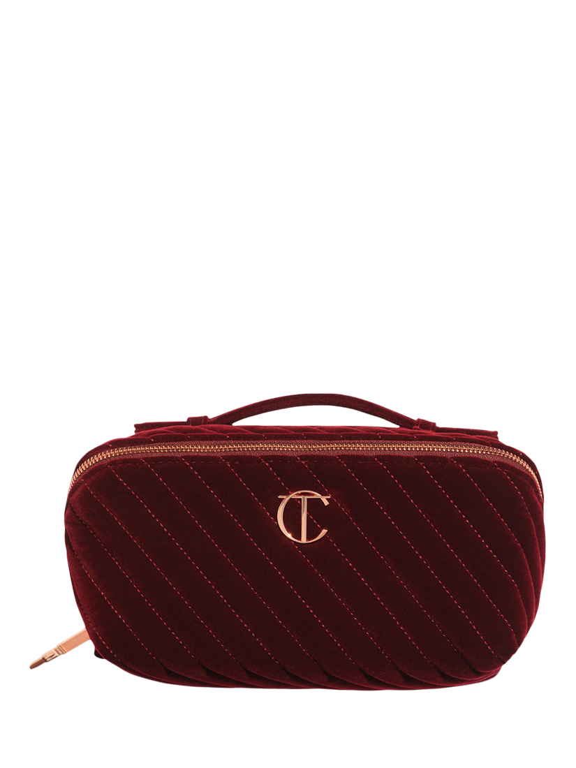 Product image 1 of 2, which shows Charlotte Tilbury Velvet Makeup Bag Of Dreams, Large