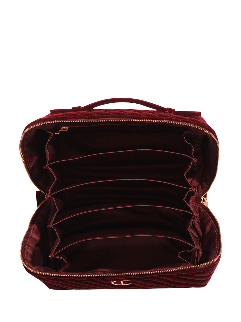 Product image 2 of 2, which shows Charlotte Tilbury Velvet Makeup Bag Of Dreams, Large