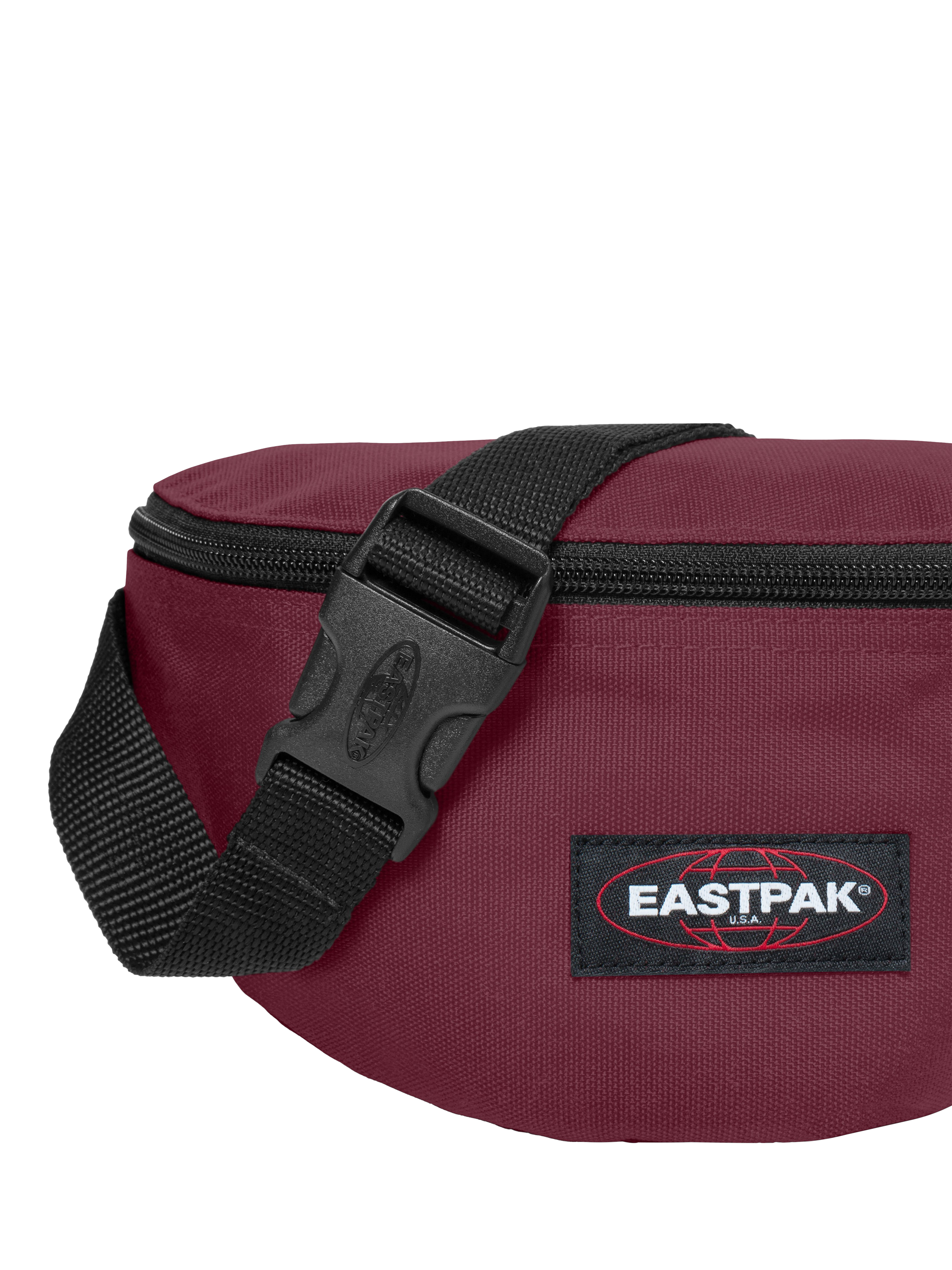 Product image 2 of 4, which shows Eastpak Springer Bumbag, Maroon Burgundy