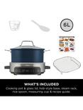 Ninja MC1101UK Foodi 8-Mode PossibleCooker Rice & Slow Cooker, 6L, Midnight Blue